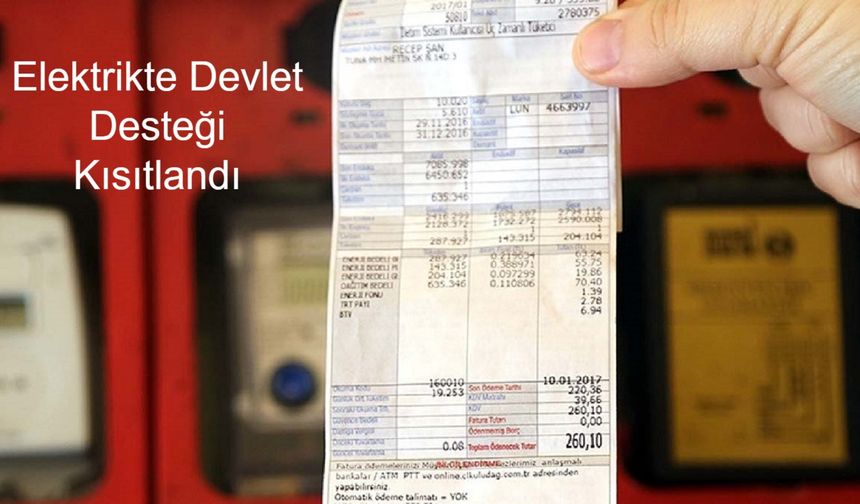 Elektrikte Devlet Desteği Kısıtlandı: Yıllık 4000 KWh Tüketim Limiti Belirlendi, Yüksek Fatura Ödeyenler Dikkat!