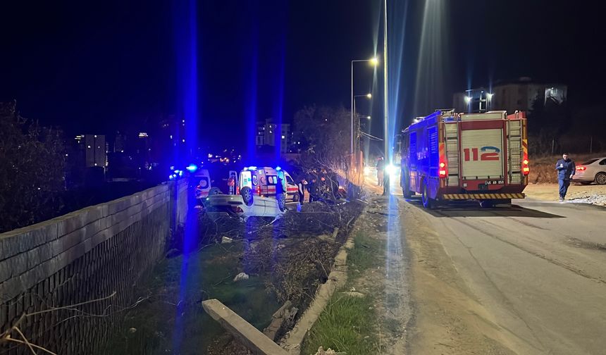 Kahramanmaraş’ta Feci Kaza: Takla Atan Otomobil Hurdaya Döndü, 3 Kişi Yaralandı