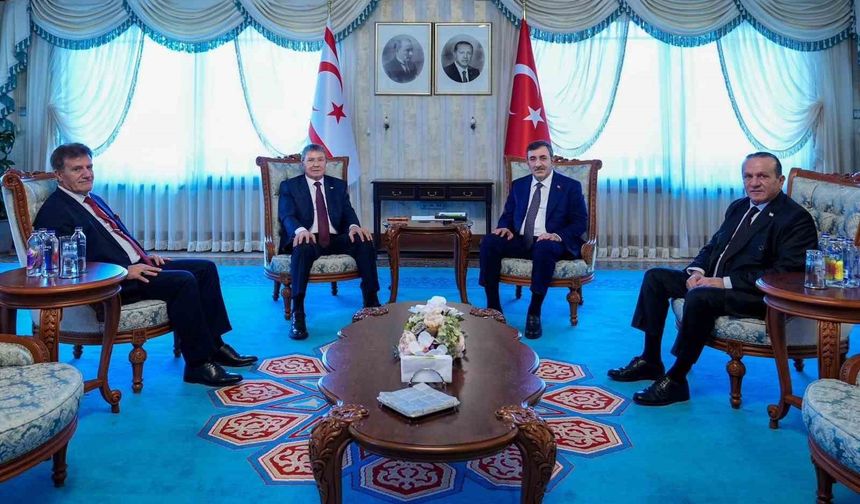 Başkentte Önemli Buluşma: Cevdet Yılmaz, KKTC Başbakanı Ünal Üstel’i Ağırladı; Destek Mesajları Dikkat Çekti