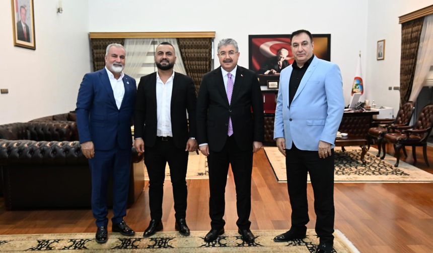 DSP Osmaniye İl Başkanı Mahmut Han, Göreve Başlamasının Ardından Vali Erdinç Yılmaz’ı Ziyaret Etti