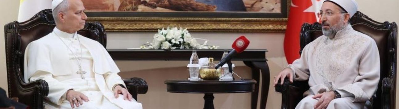 Ankara’da Önemli Ziyaret: Arpaguş, Papa 14. Leo’yu Diyanet’te Ağırladı